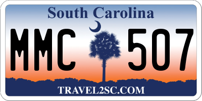 SC license plate MMC507