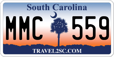 SC license plate MMC559
