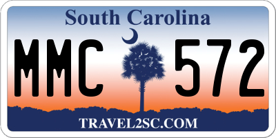 SC license plate MMC572