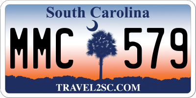 SC license plate MMC579