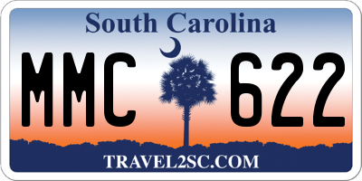 SC license plate MMC622