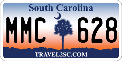 SC license plate MMC628
