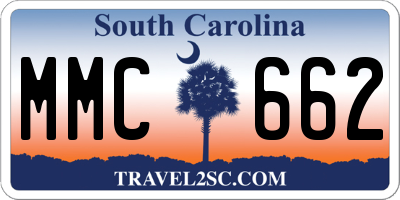 SC license plate MMC662