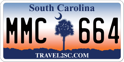 SC license plate MMC664