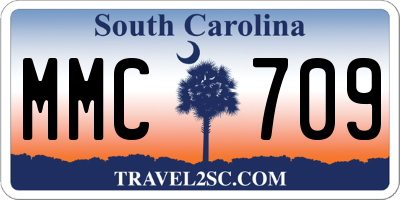 SC license plate MMC709