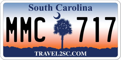 SC license plate MMC717