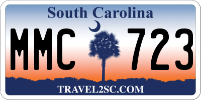 SC license plate MMC723
