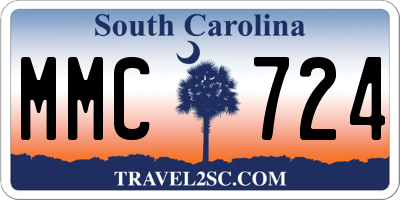SC license plate MMC724