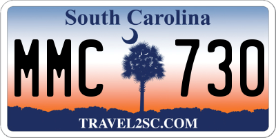 SC license plate MMC730