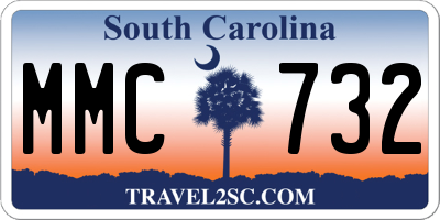 SC license plate MMC732