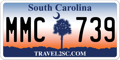 SC license plate MMC739