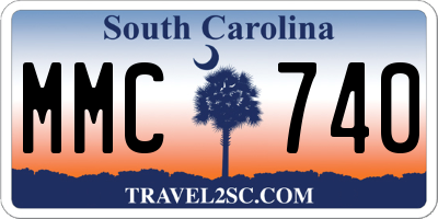 SC license plate MMC740