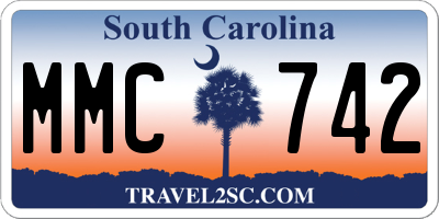 SC license plate MMC742