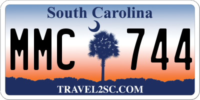 SC license plate MMC744