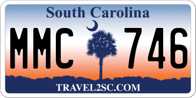 SC license plate MMC746