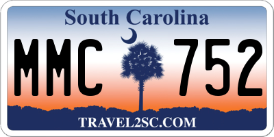 SC license plate MMC752
