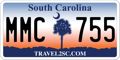 SC license plate MMC755