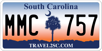 SC license plate MMC757
