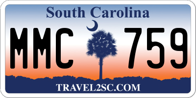 SC license plate MMC759