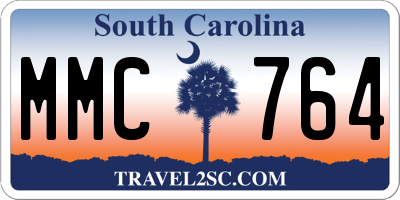 SC license plate MMC764