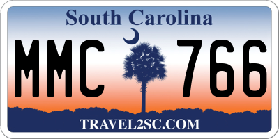 SC license plate MMC766