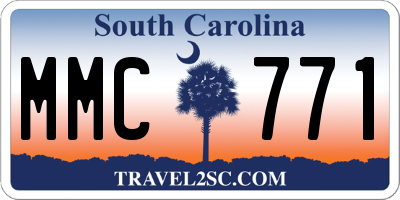 SC license plate MMC771