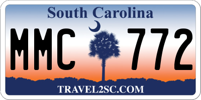 SC license plate MMC772