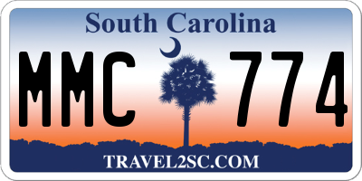 SC license plate MMC774