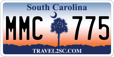 SC license plate MMC775