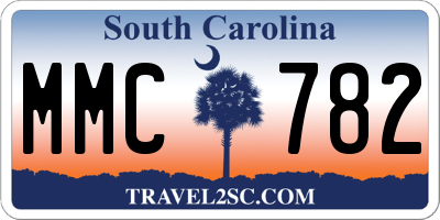 SC license plate MMC782