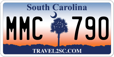 SC license plate MMC790