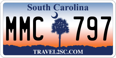 SC license plate MMC797