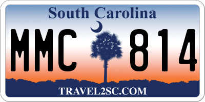 SC license plate MMC814
