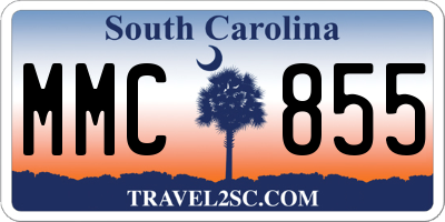 SC license plate MMC855