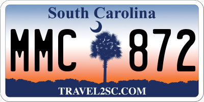 SC license plate MMC872