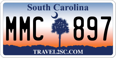 SC license plate MMC897