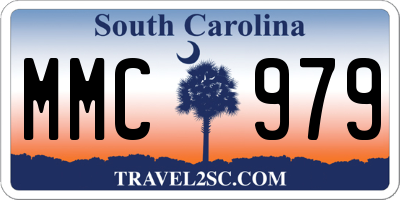 SC license plate MMC979