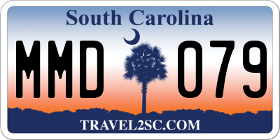 SC license plate MMD079
