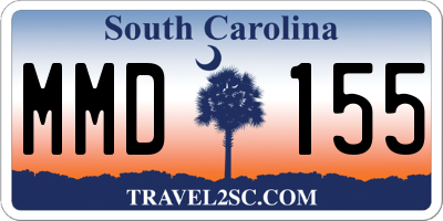 SC license plate MMD155