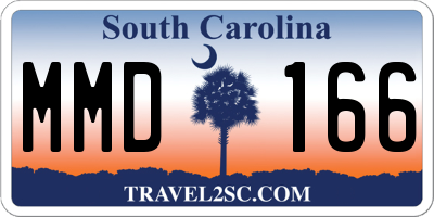 SC license plate MMD166