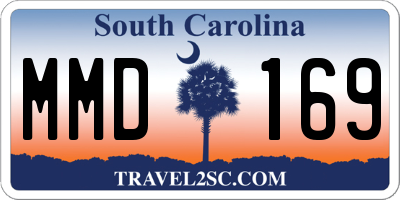 SC license plate MMD169