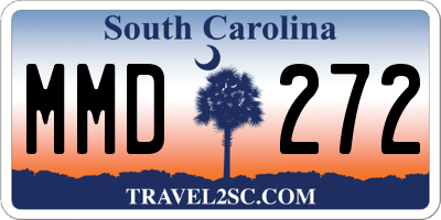 SC license plate MMD272