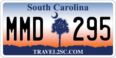 SC license plate MMD295