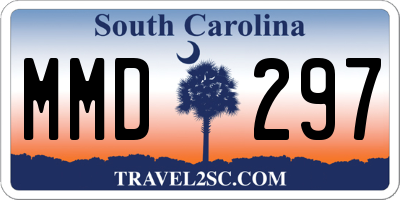 SC license plate MMD297