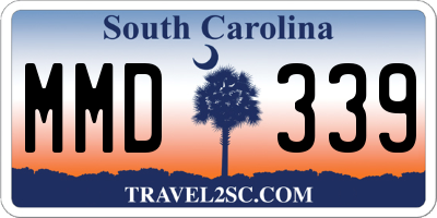 SC license plate MMD339