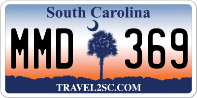 SC license plate MMD369