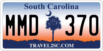 SC license plate MMD370