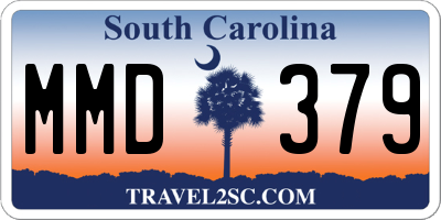 SC license plate MMD379