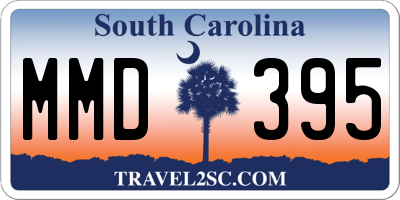 SC license plate MMD395