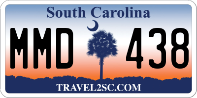 SC license plate MMD438